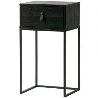 ZOLA NACHTSCHRANK MIT SCHUBLAD SCHWARZ [fsc] 373673-Z
