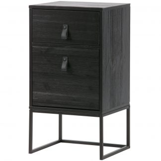 ZOLA NACHTSCHRANK MIT SCHUBLAD UND TUR SCHWARZ [fsc] 373674-Z