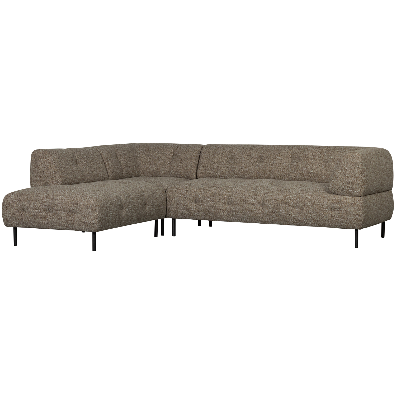 LLOYD ECKBANK LINKS GROB GEWEBTES DUNKELBRAUN MELANGE 373680-DM