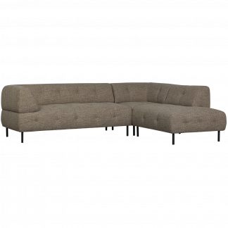 LLOYD ECKBANK RECHTS GROB GEWEBTES DUNKELBRAUN MELANGE 373681-DM