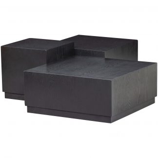 PIM HOLZ BEISTELLTISCH SCHWARZ - 3ER SET 373696-Z