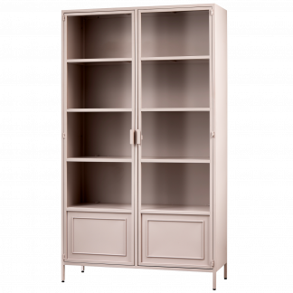 RONJA VITRINE SCHRANK XL METALL ZARTES PINK 373700-S