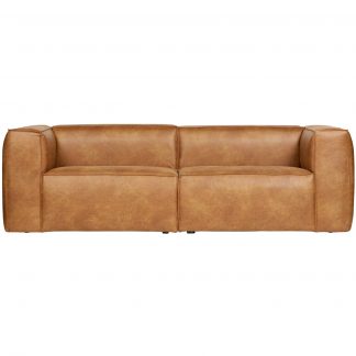 BEAN 3,5-SITZER ECOLEDER SOFA ECOLEDER COGNAC 373721-B
