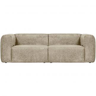 BEAN 3,5-SITZER SOFA STRUCTURE VELVET BUTTERMILK 373721-BM