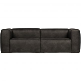 BEAN 3,5-SITZER ECOLEDER SOFA SCHWARZ 373721-Z