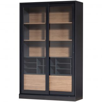 JAMES VITRINE SCHRANK SCHWARZ WALNUSS [fsc] 373748-Z