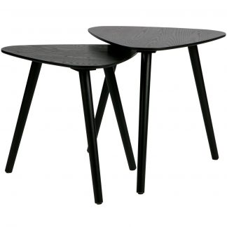 NILA SIDETABLES HOLZ SCHWARZ - 2ER SET 373760-Z