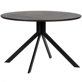 BRUNO ESSTISCH MDF SCHWARZ O120 CM 373792-Z