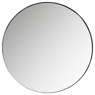 DOUTZEN RUNDER SPIEGEL O115 CM METALL SCHWARZ 373907-Z