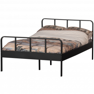 MEES BETT QUEEN METALL SCHWARZ 120x200CM 373957-Z