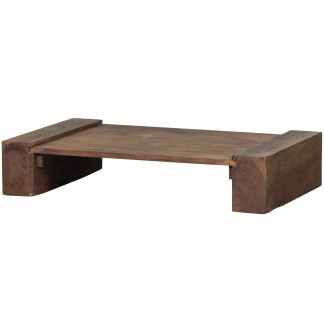 CUNO COUCHTISCH NIEDRIG MANGO HOLZ DUNKELBRAUN 373970-B