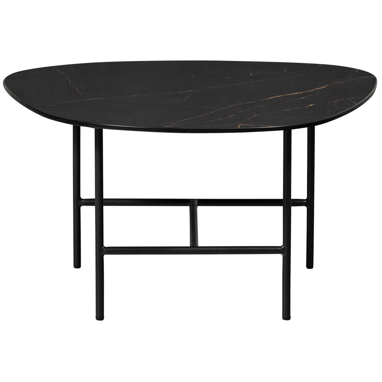 VAJEN COUCHTISCH MIT MARBLE LOOK TOP SCHWARZ 70x70CM 373988-Z – Bild 4