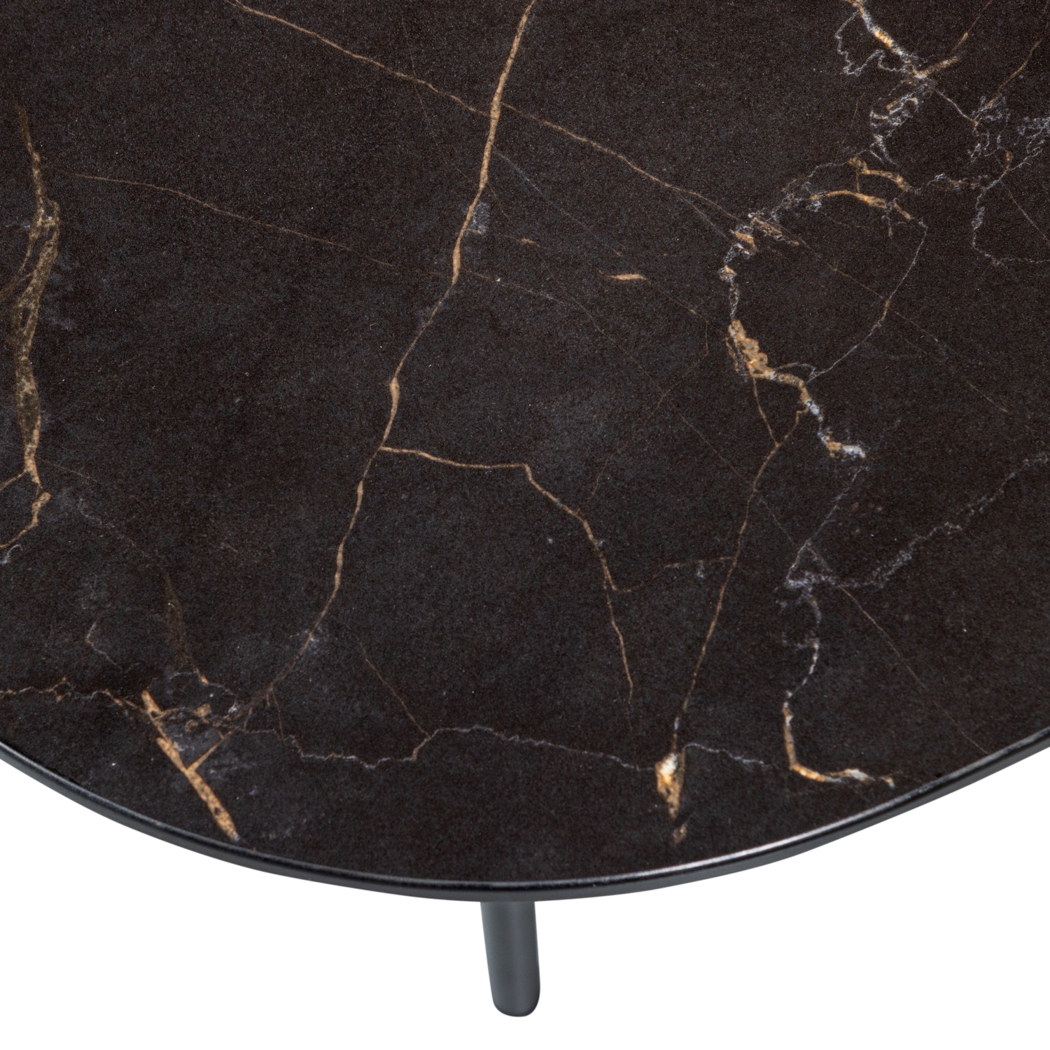 VAJEN COUCHTISCH MIT MARBLE LOOK TOP SCHWARZ 70x70CM 373988-Z – Bild 7