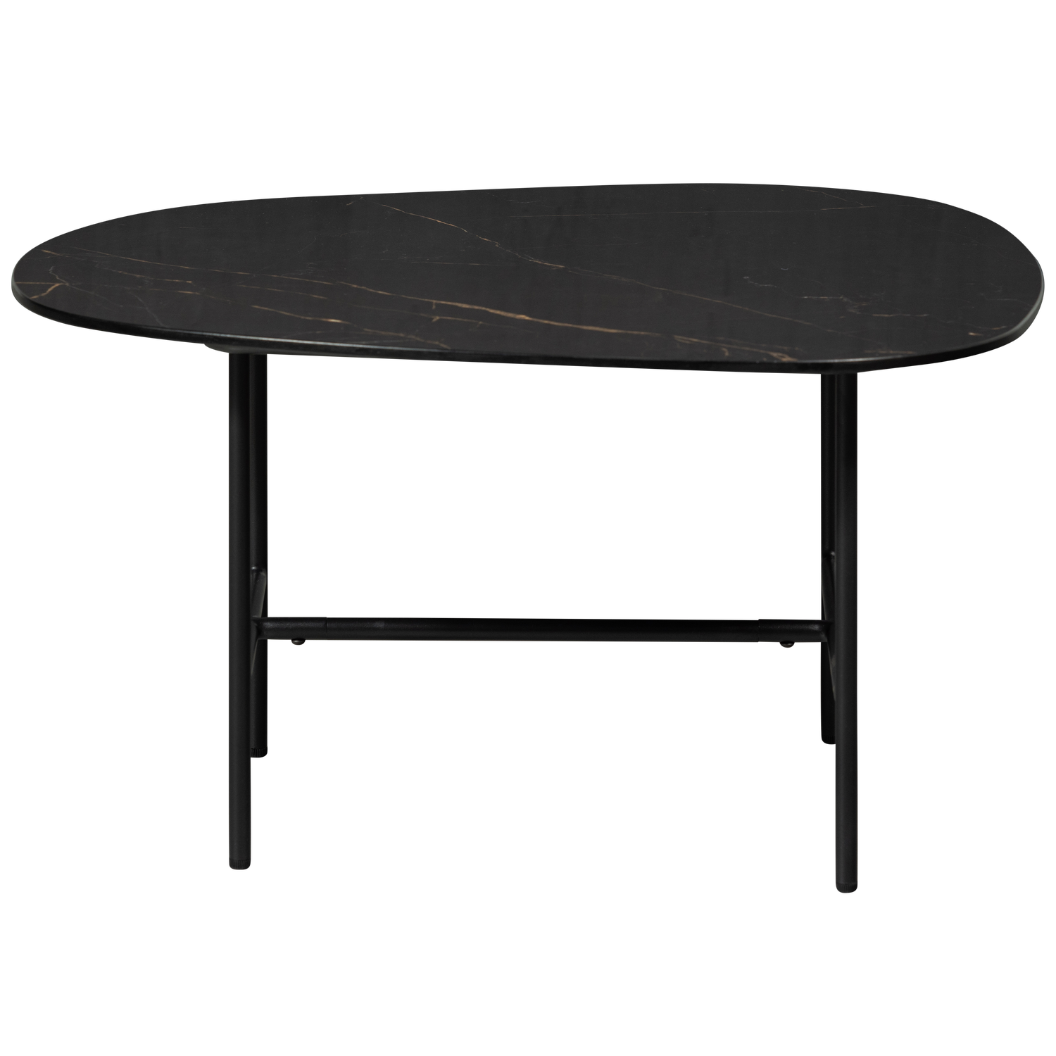 VAJEN COUCHTISCH MIT MARBLE LOOK TOP SCHWARZ 70x70CM 373988-Z – Bild 5