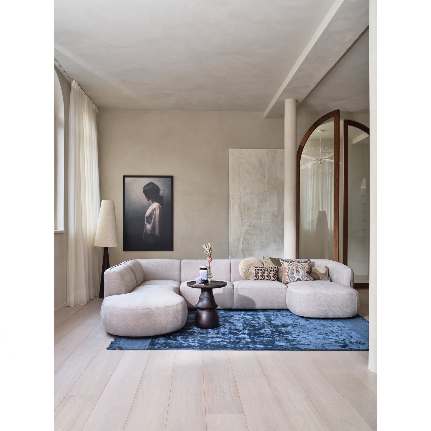 POLLY SOFA U-FORMIG LINKS SAND 374003-Z – Bild 3