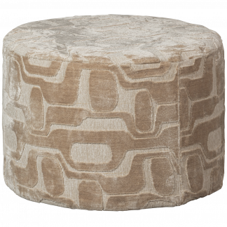 YAGO HOCKER VISKOSE MUSTER NATUR 60x43CM 374030-N