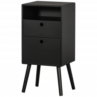 OZZY NACHTTISCH HOCH HOLZ SCHWARZ 374053-Z