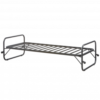 LUCY EINZELROLLBET METALL SCHWARZ 90x200CM 374065-Z
