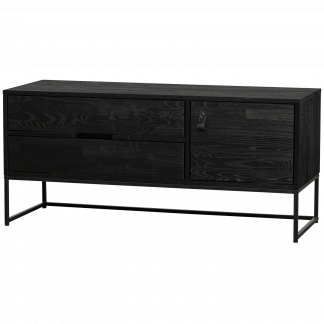 SILAS TV-MOBEL 120CM ASCHE SCHWARZ [fsc] 374070-BN
