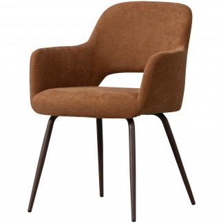 JENNY ESSZIMMERSTUHL GEWEBTES STOFF BRAUN 374076-B