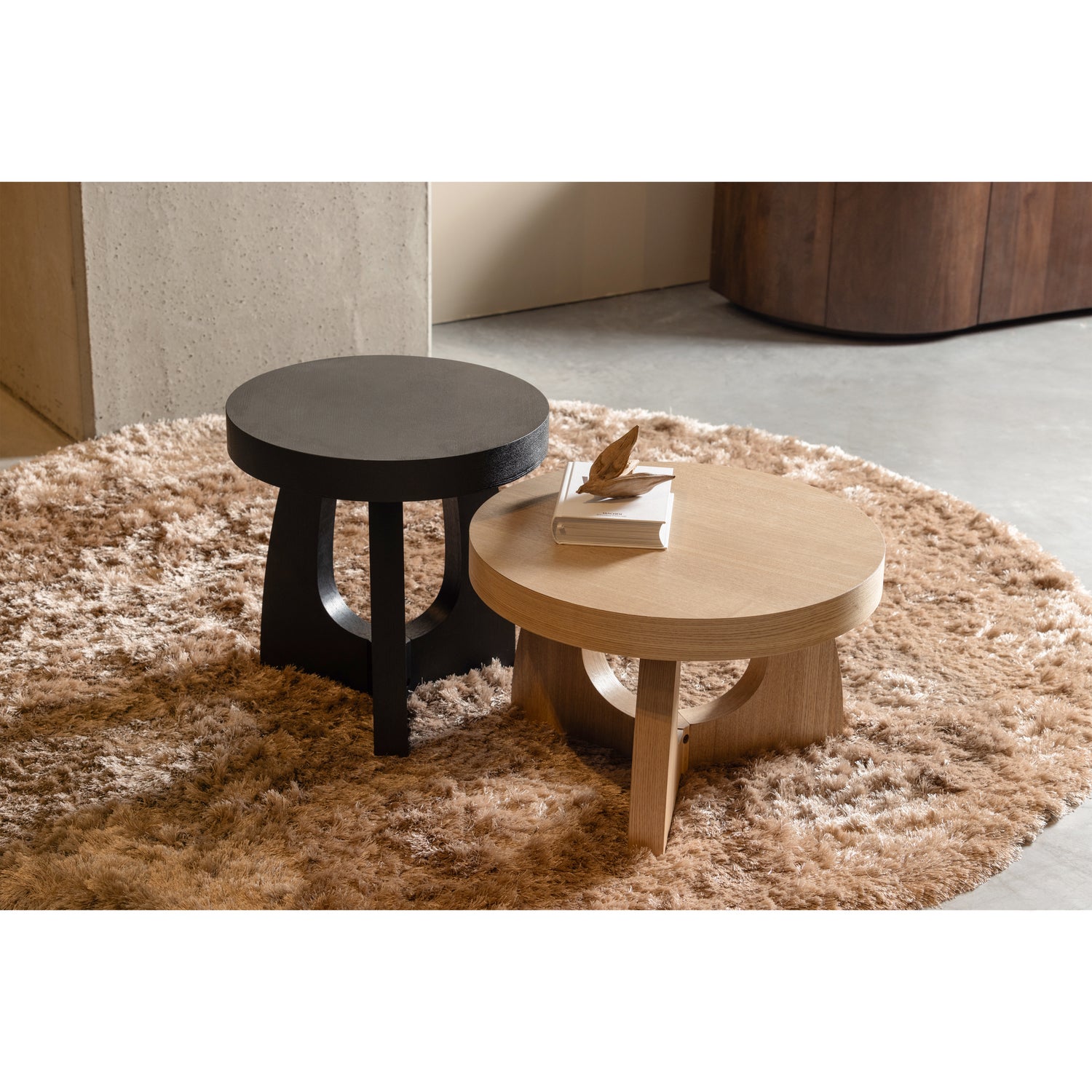 TALA BEISTELLTISCH MDF FURNIER NATUR 35xO55CM 374102-N – Bild 2