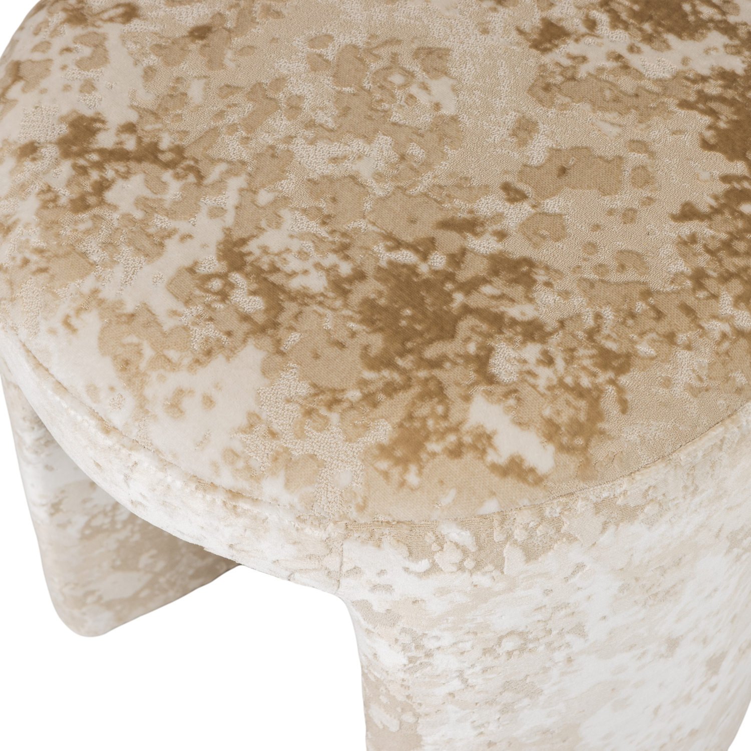 CHARLIE GEPOLSTERTER HOCKER STRUKTURSTOFF BEIGE [fsc] 374979-B – Bild 4