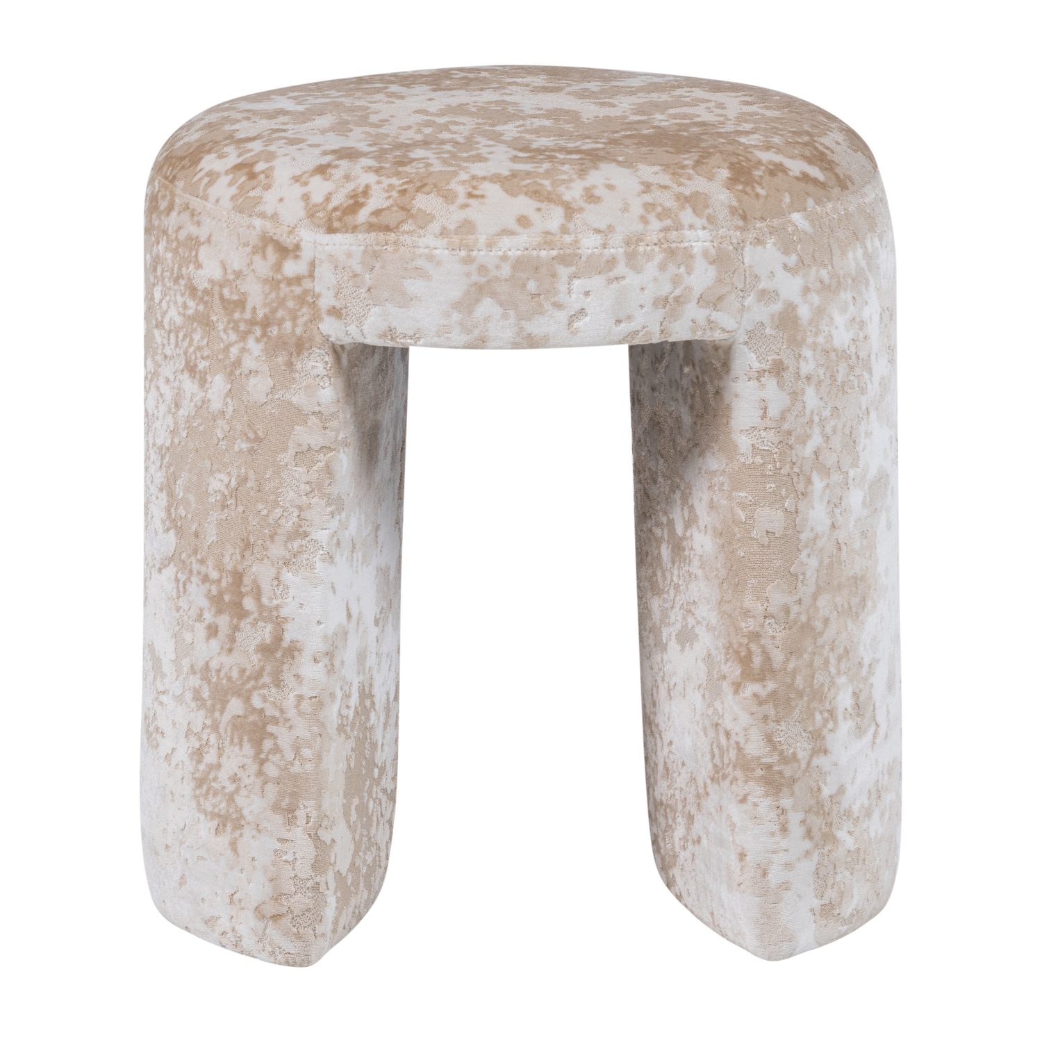 CHARLIE GEPOLSTERTER HOCKER STRUKTURSTOFF BEIGE [fsc] 374979-B – Bild 3