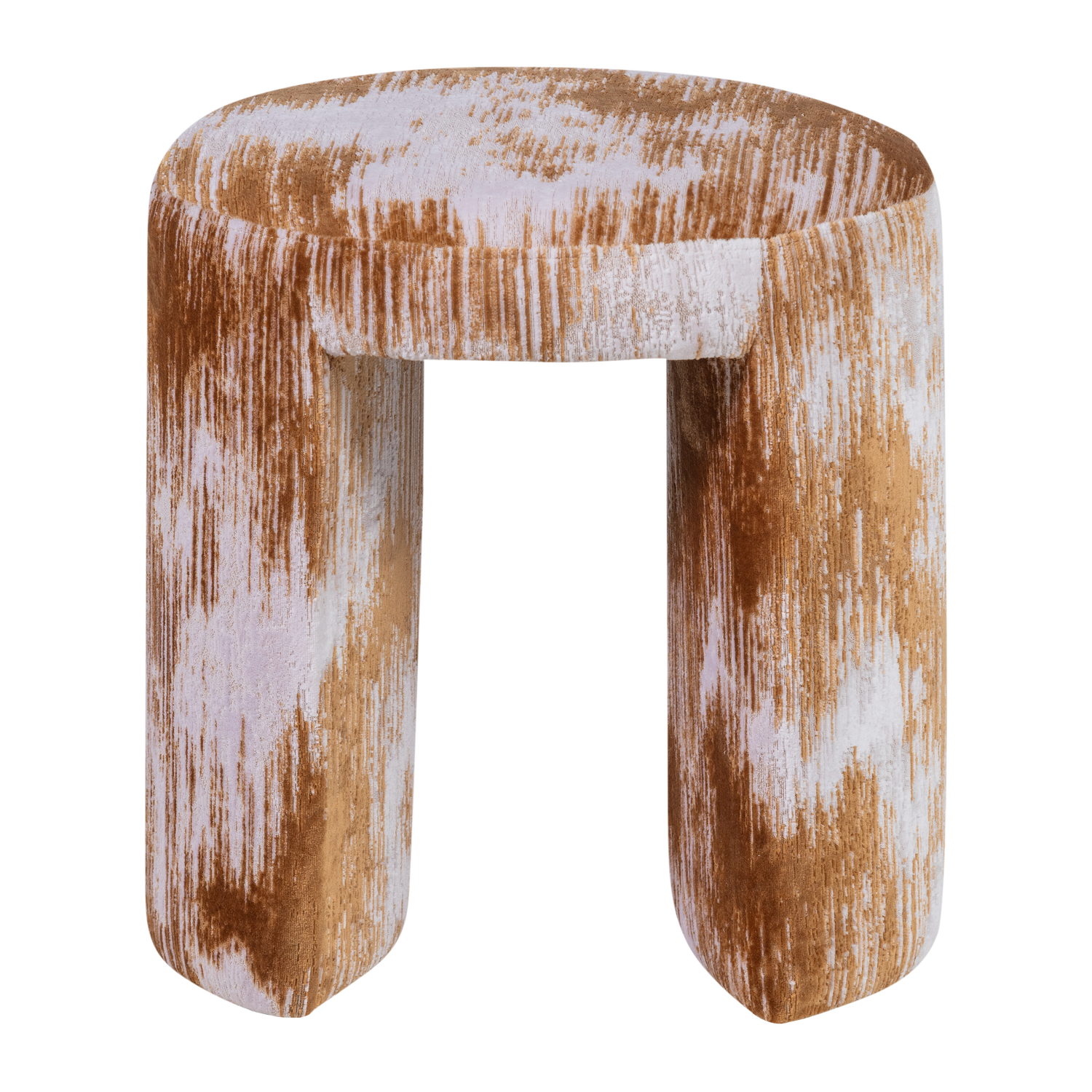 CHARLIE GEPOLSTERTER HOCKER STRUKTURSTOFF KARAMELBRAUN [fsc] 374979-K – Bild 4