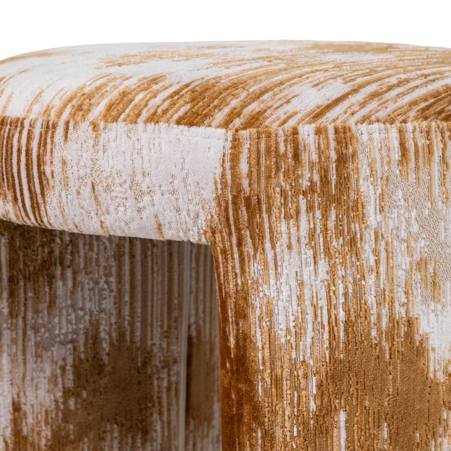 CHARLIE GEPOLSTERTER HOCKER STRUKTURSTOFF KARAMELBRAUN [fsc] 374979-K – Bild 6