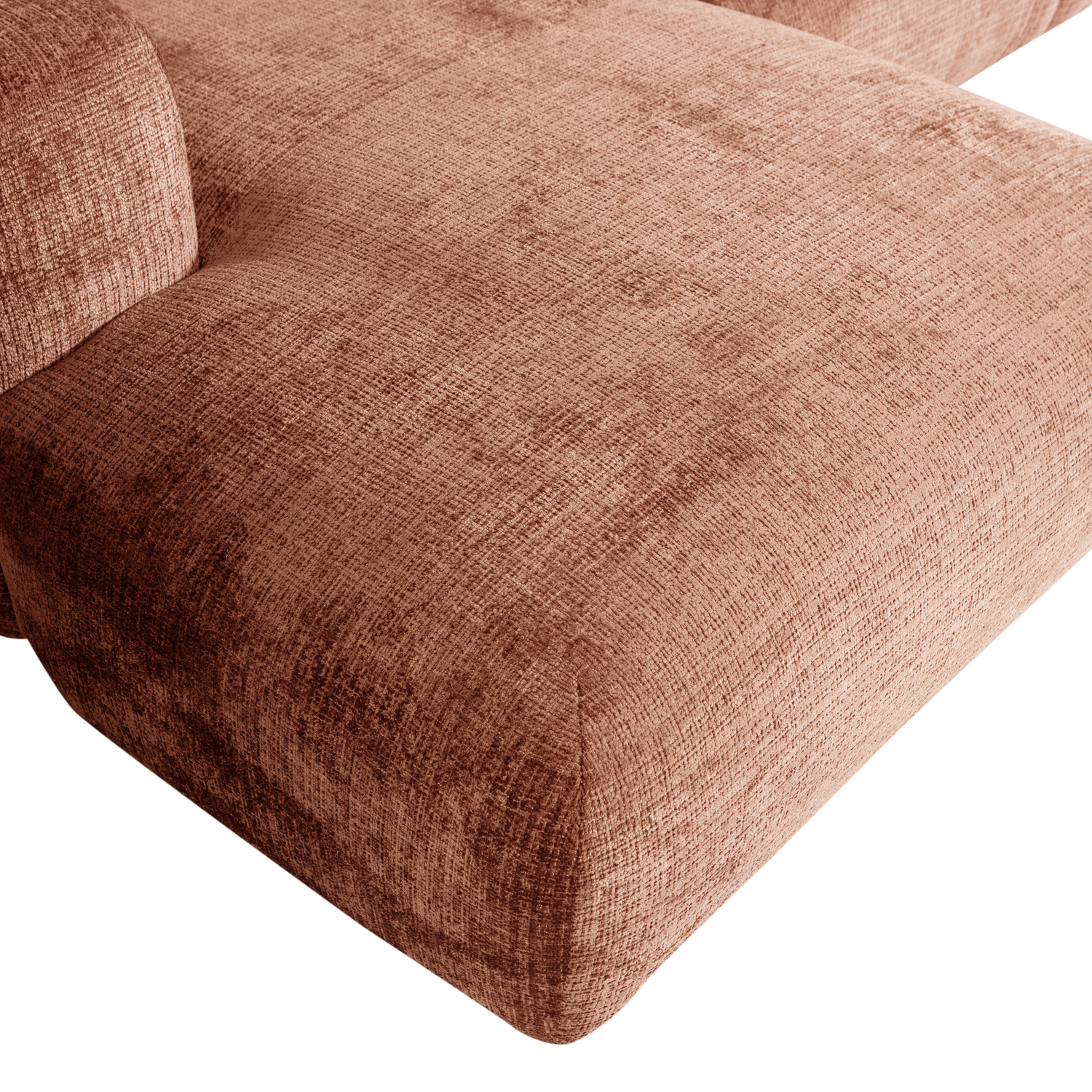 CLOUD CHAISELONGUE SOFA LINKS CHENILLE TERRA 375072-E – Bild 6