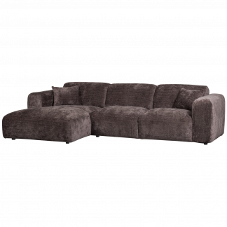 CLOUD CHAISELONGUE SOFA LINKS CHENILLE WARMES BRAUN 375072-W