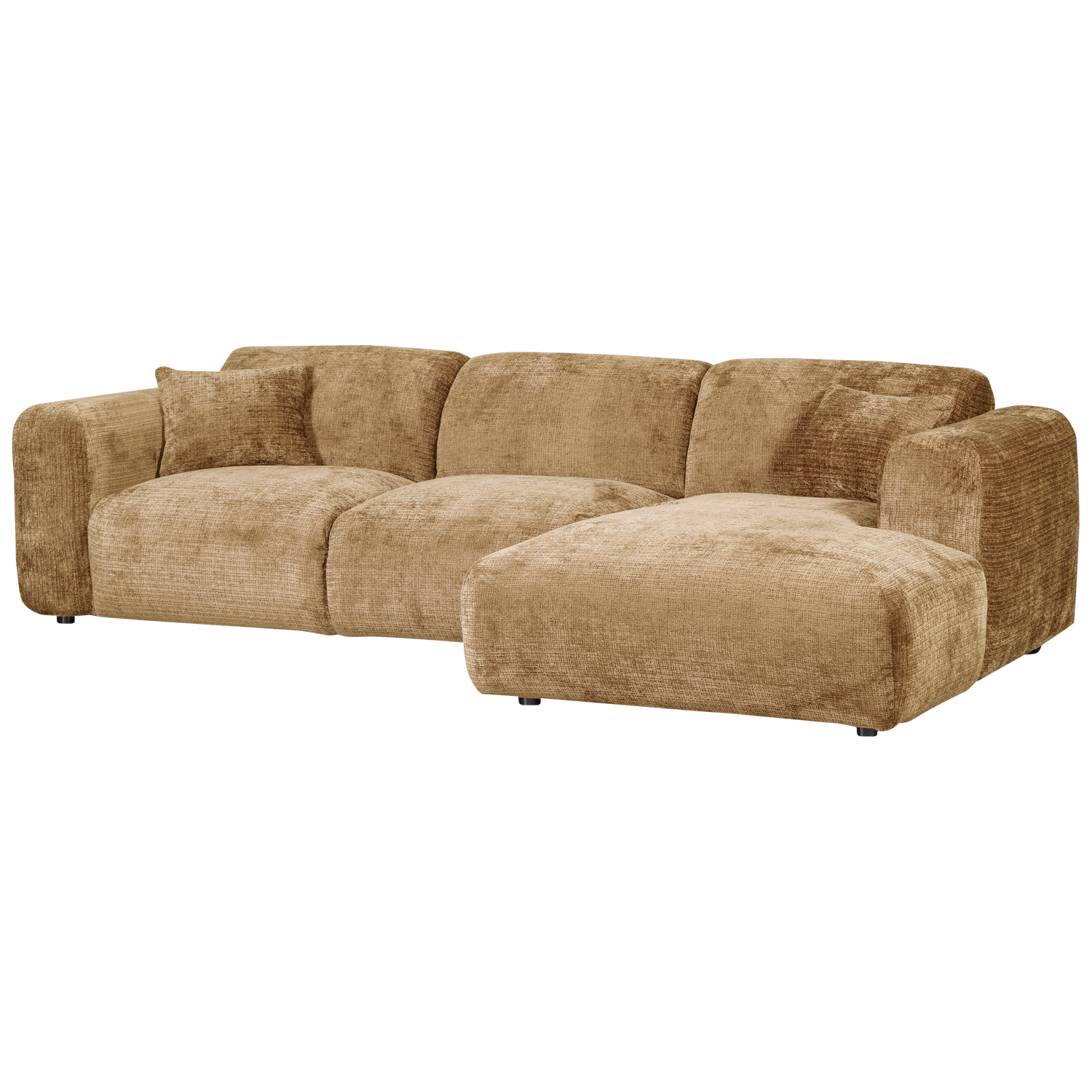CLOUD CHAISELONGUE SOFA RECHTS CHENILLE HONIGGELB 375073-H