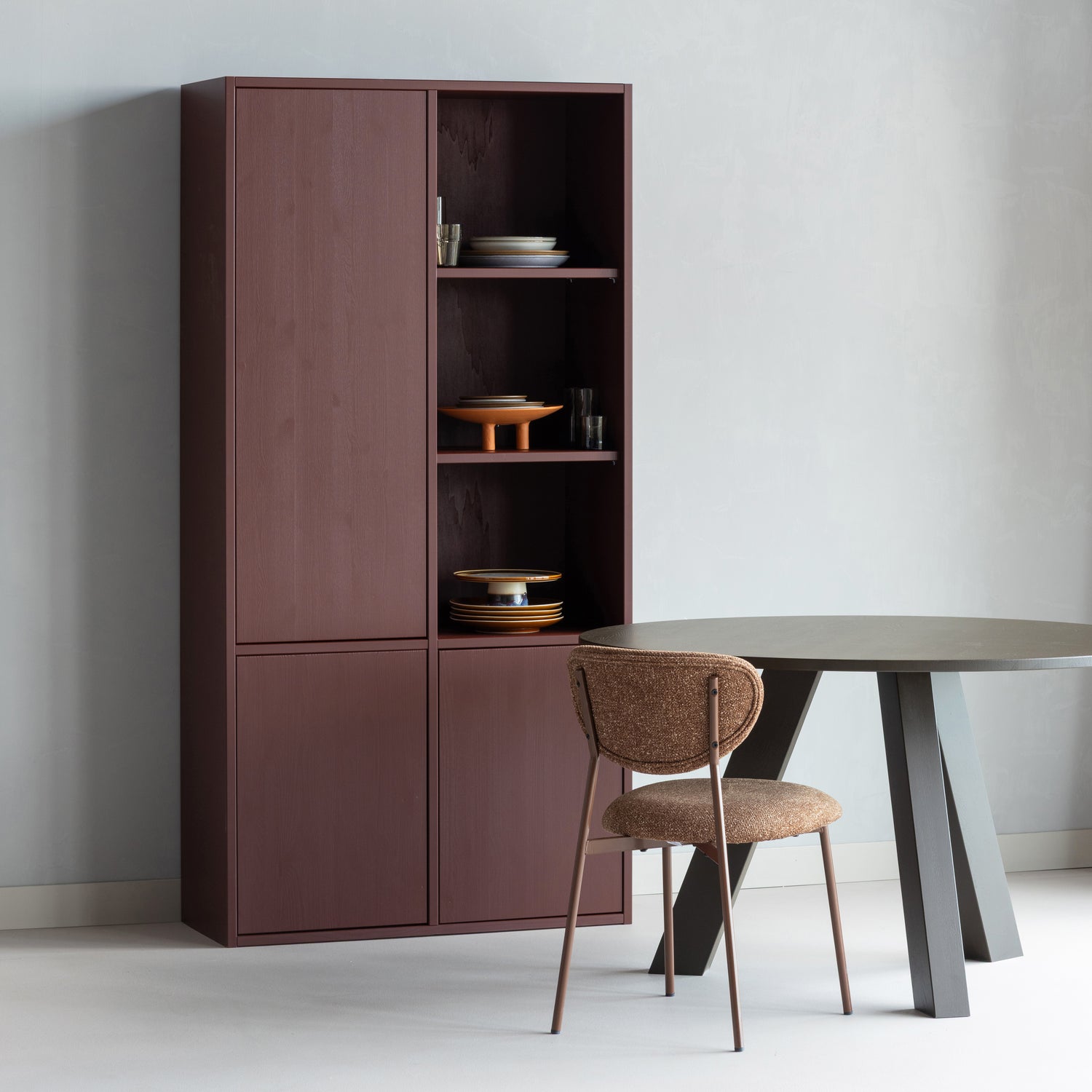 MEREL ABLAGESCHRANK KIEFER BORDEAUXROT [fsc] 375091-BR – Bild 3