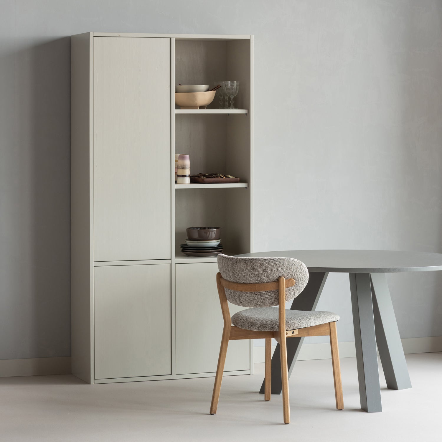 RHONDA ESSTISCH O129 CM EICHE WARMES GRAU [fsc] 375419-WG – Bild 3