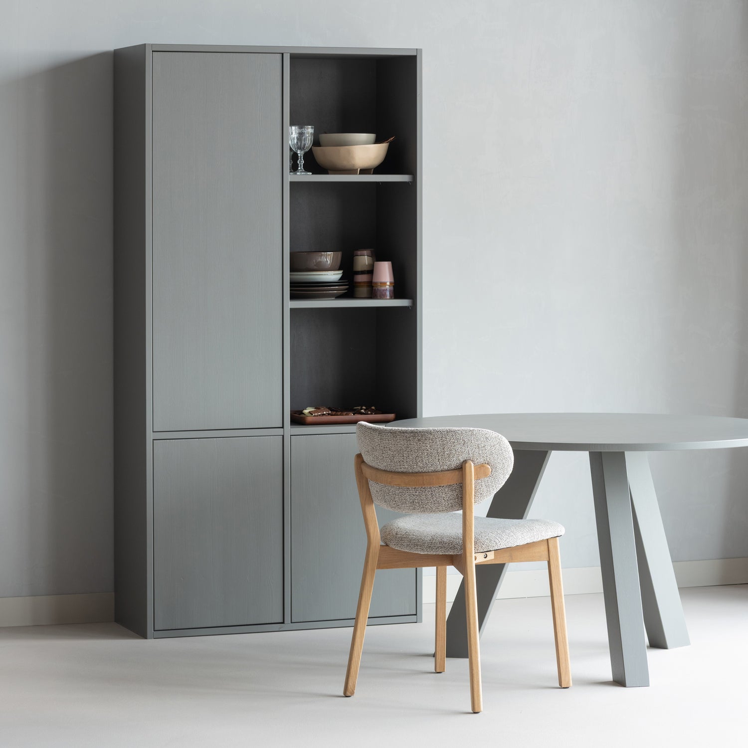 RHONDA ESSTISCH O129 CM EICHE WARMES GRAU [fsc] 375419-WG – Bild 2