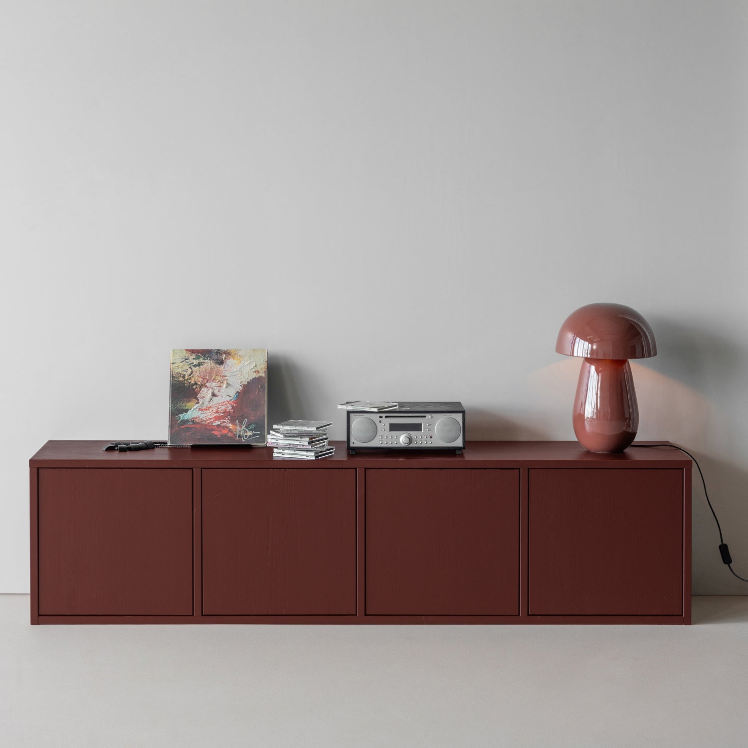 MEREL TV-MOBEL KIEFER BORDEAUXROT [fsc] 375171-BR – Bild 2