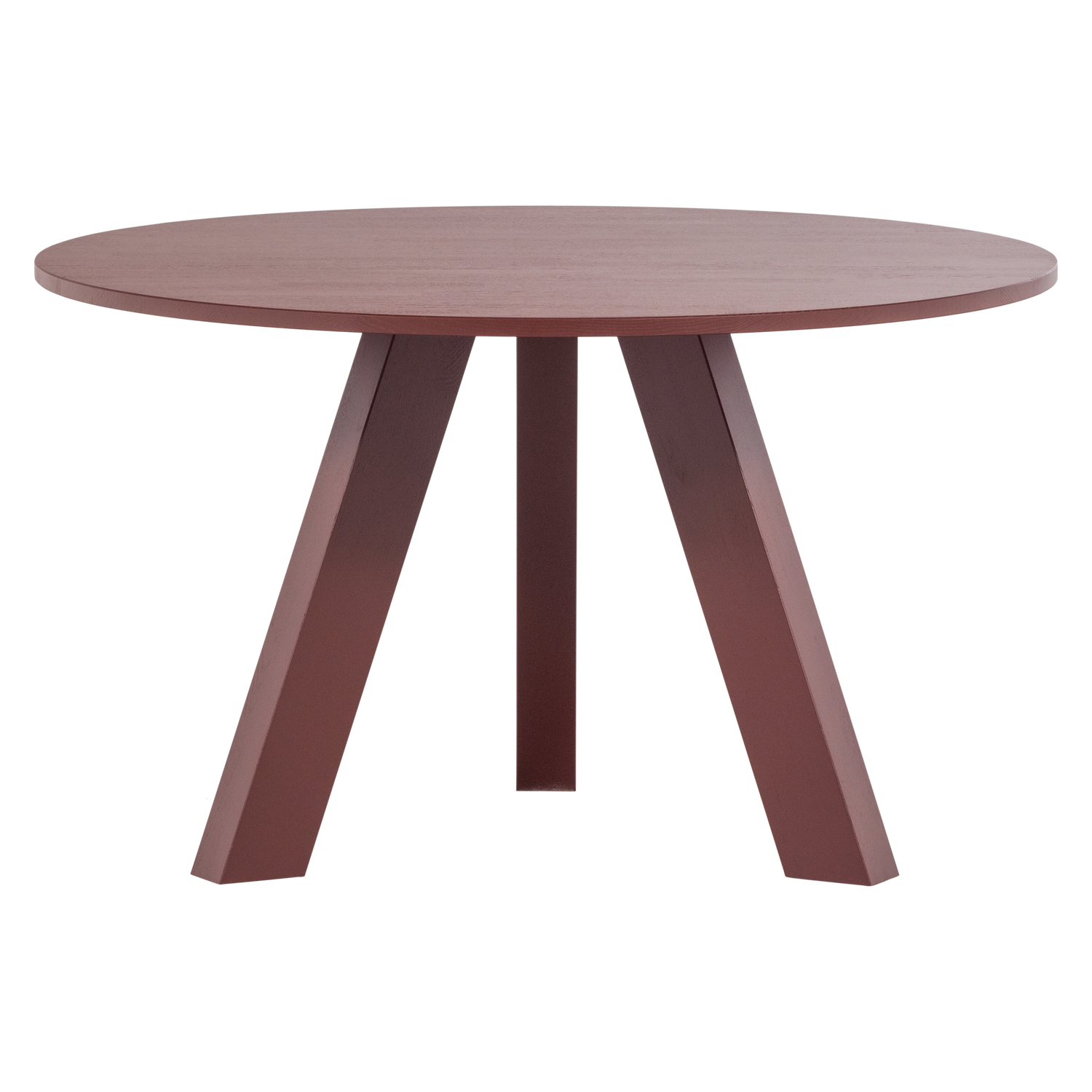 RHONDA ESSTISCH O129 CM EICHE BORDEAUXROT [fsc] 375419-BR – Bild 4