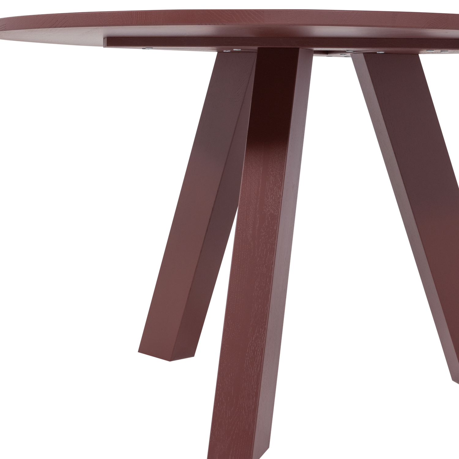 RHONDA ESSTISCH O129 CM EICHE BORDEAUXROT [fsc] 375419-BR – Bild 5