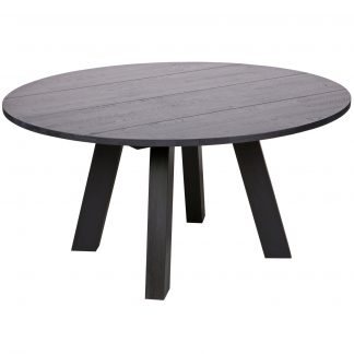 RHONDA XL ESSTISCH O150 EICHEN BLACKNIGHT [fsc] 375420-BN