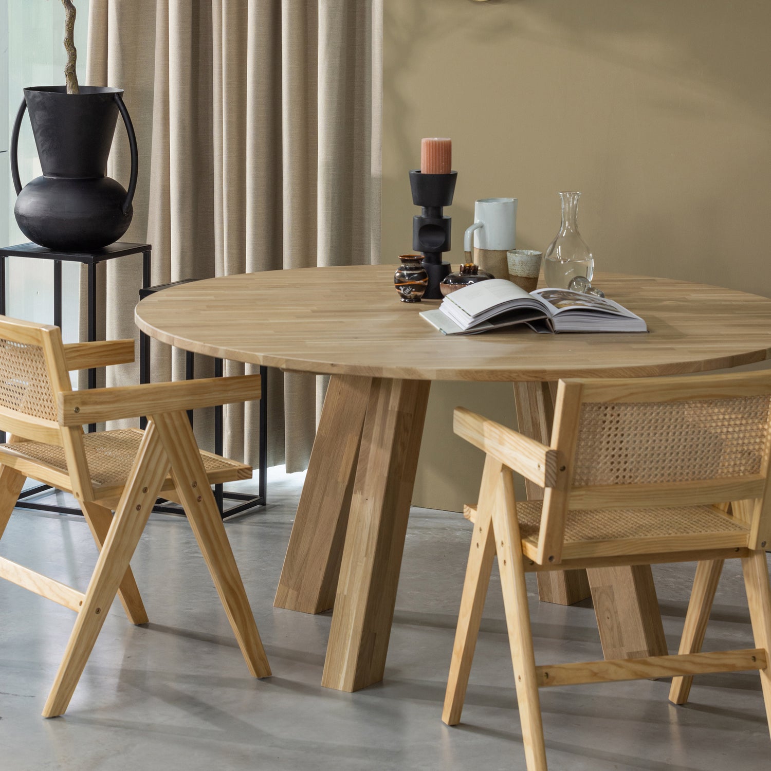 RHONDA XL ESSTISCH O150CM EICHEN NATURAL [fsc] 375420-EB – Bild 2