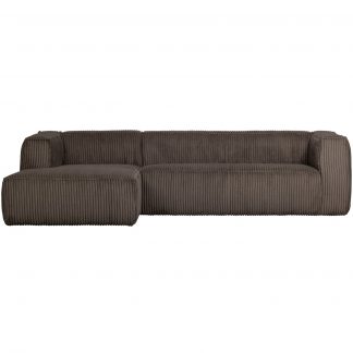 BEAN ECKBANK LINKS GERIPPTER STOFF MUD 375689-RM