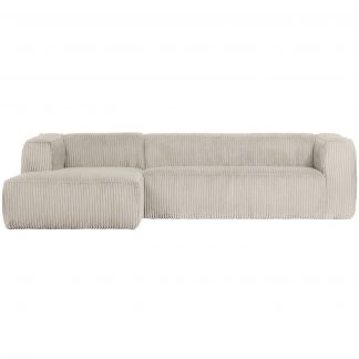 BEAN ECKBANK LINKS GERIPPTER STOFF NATUR 375689-RN