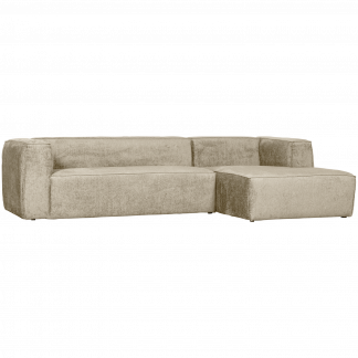 BEAN ECKBANK RECHTS STRUCTURE VELVET BUTTERMILK 375694-BM
