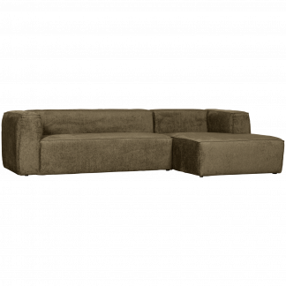 BEAN ECKBANK RECHTS STRUCTURE VELVET MOSS 375694-MO