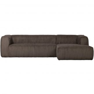 BEAN ECKBANK RECHTS GERIPPTER STOFF MUD 375694-RM
