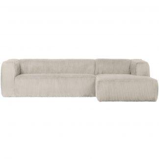 BEAN ECKBANK RECHTS GERIPPTER STOFF NATUR 375694-RN