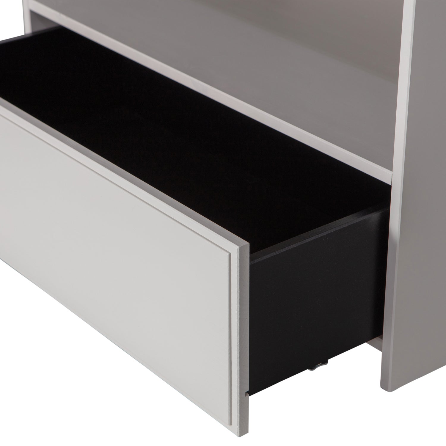 YISSA TV-MOBEL MIT SCHUBLAD FACH KIEFER WOLKENGRAU [fsc] 375947-W – Bild 4