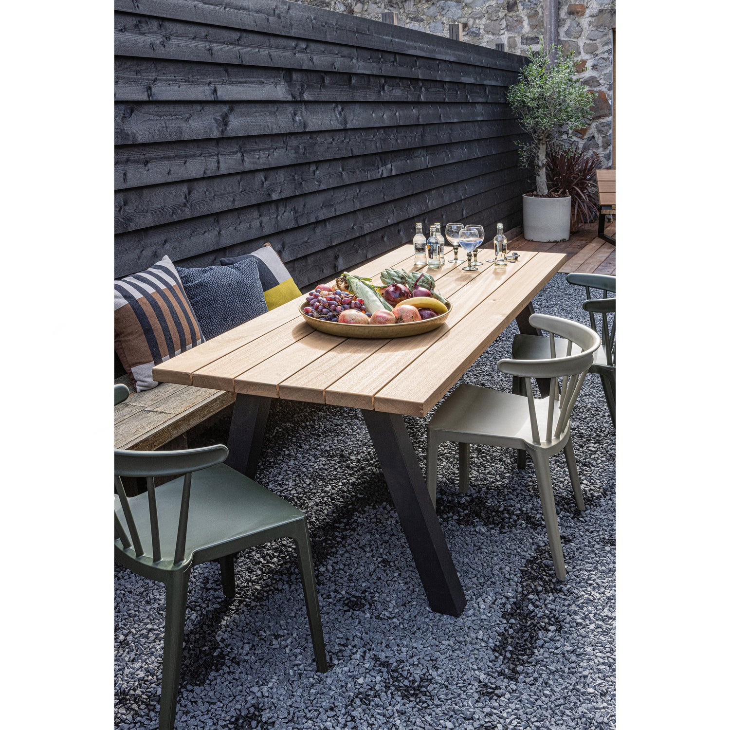 TABLO GARTEN TISCH AYOUS NATURAL MIT A-POOT METAL [fsc] 376035-N – Bild 3