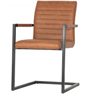 BAS ESSZIMMERSTUHL PU COGNAC 376052-C