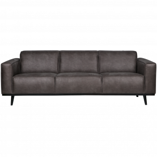 STATEMENT 3-SITZER SOFA 230 CM ECOLEDER DUNKELGRAU 377088-01